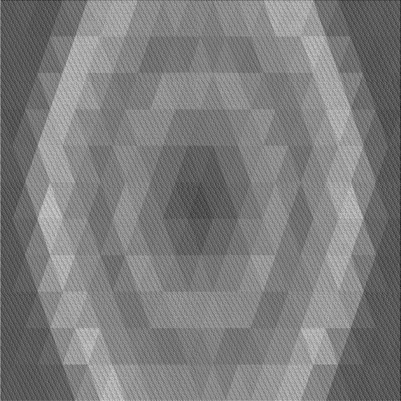 Ahgly Company Indoor Square Patterned Carbon Gray Area Rugs, 4' Square