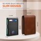 thumbnail image 3 of Billetera RUNBOX, delgada, de piel, para billetes, con bloqueo RFID, para hombre, 3 of 7
