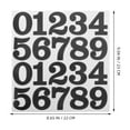 thumbnail image 6 of LOLIPPYY 25Pcs Waterproof Black Vinyl Number Stickers Self Adhesive Easy Apply for Home and Office, 6 of 8