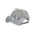 thumbnail image 3 of Top Headwear Sparkly Sequin Mesh Back Adjustable Baseball Cap - Silver, 3 of 4