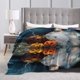 thumbnail image 3 of Manta de franela de calabaza de Halloween, suave manta de franela para la siesta, sofá de oficina, cálida manta de vellón acondicionador, tapiz decorativo, manta de juego para niños, manta de picnic,, 3 of 8