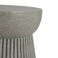 thumbnail image 5 of LiviNest Outdoor Concrete Side Table: Lightweight Hourglass Design for Patio & Balcony - Modern Round End Table with Stone Texture & Durable Structure for Outdoor Living Spaces & Garden Decor, 5 of 6
