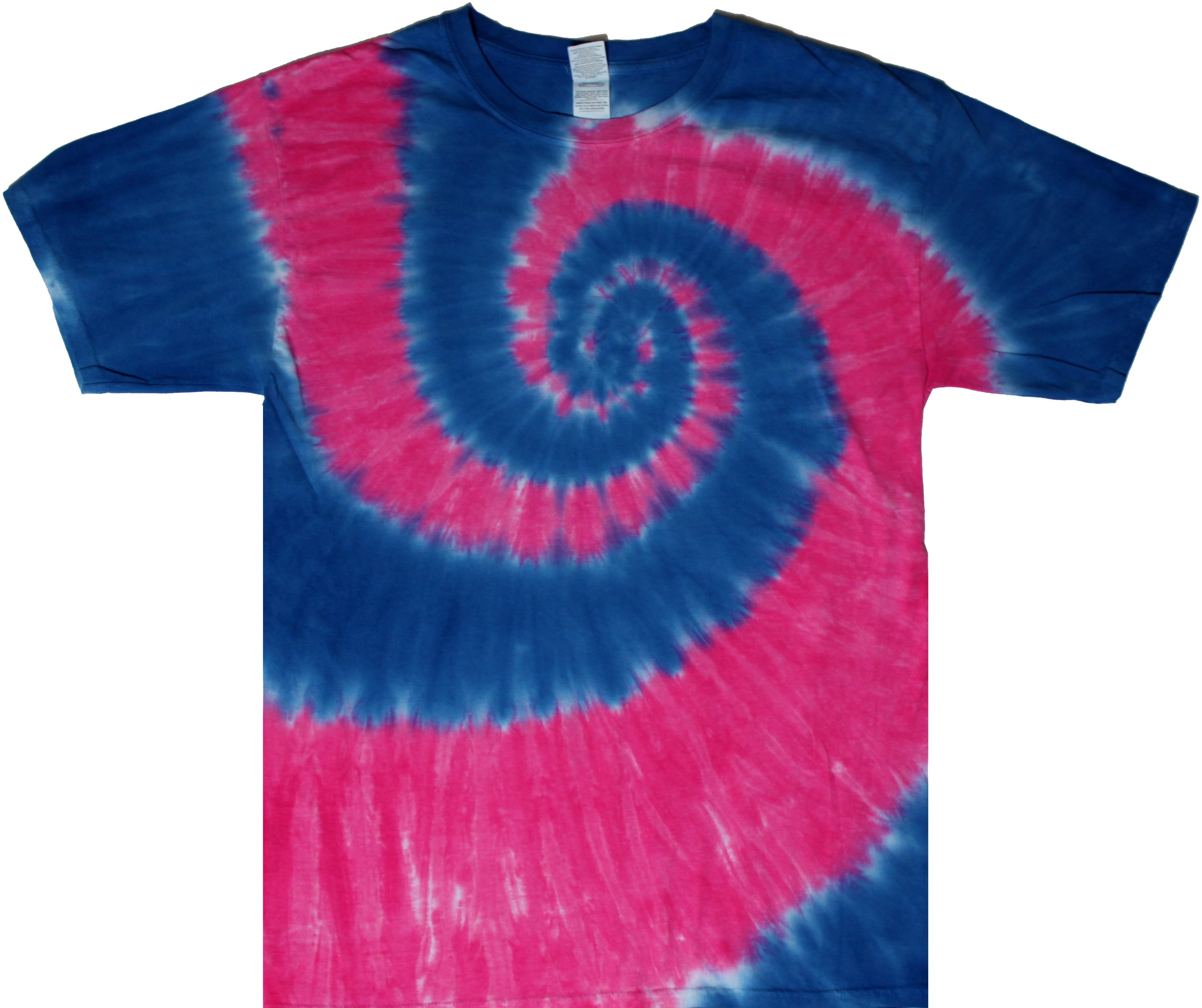 Tie Dyed Shop Cotton Blue Pink Spiral 
