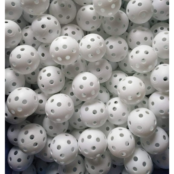 Visland 12Pcs 4 Color Plastic Golf Training Balls – Airflow Hollow Golf Balls for Driving Range, 42.6mm Limited Flight Hollow Training Golf Balls, Swing Practice, Home Use