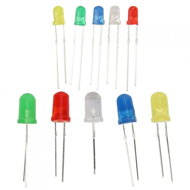 Componente electrónico, 300 piezas de diodos emisores de luz LED de 3 mm y 5 mm, piezas LEDDIY surtidas, respuesta rápida