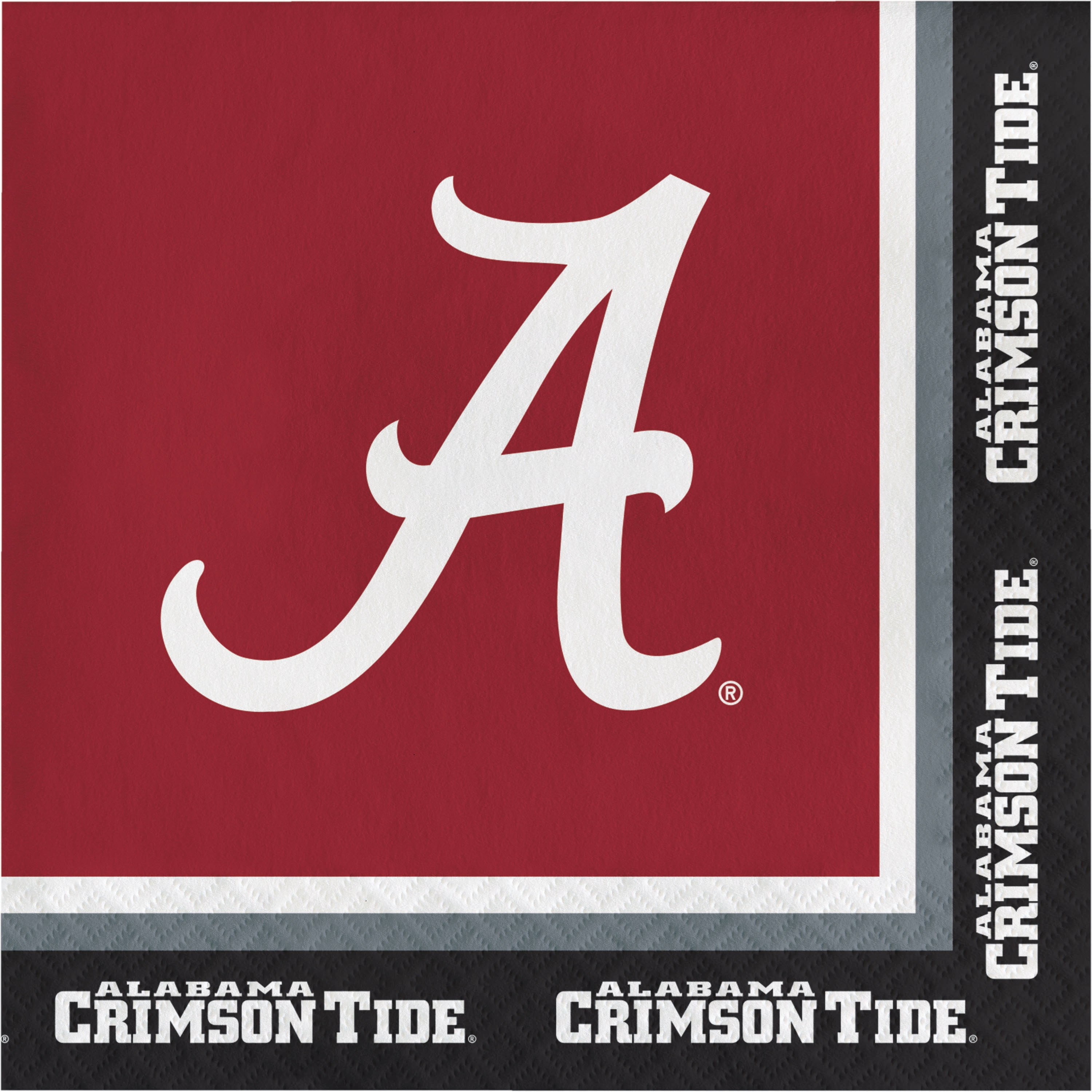 Creative Converting University of Alabama Tailgating Kit, Serves 8