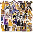 thumbnail image 1 of Pegatinas Kobes Bryants, vinilo impermeable, anime, 50 unidades/lote, 1 of 5