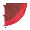 thumbnail image 1 of Vickerman QTX190952 Jupe Arbre à Carreaux Rouge et Or 52 Pouces, 1 of 1