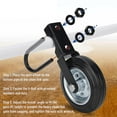 thumbnail image 2 of kurtrusly Gate Wheel Heavy Duty Caster Kit For Metal Tube Shipping Container Gate Metal Fence Wheels, 2 of 6