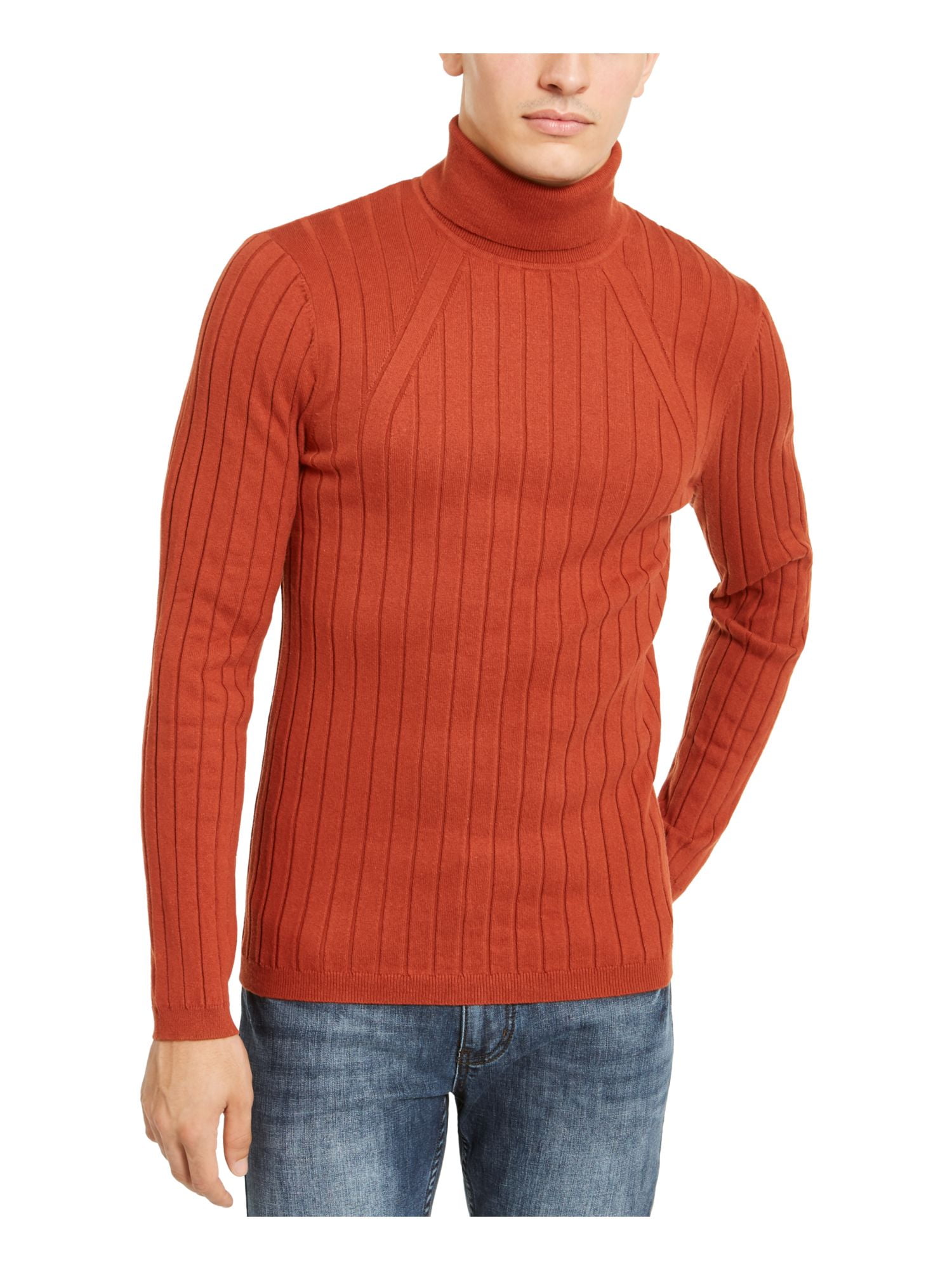 orange turtle neck men