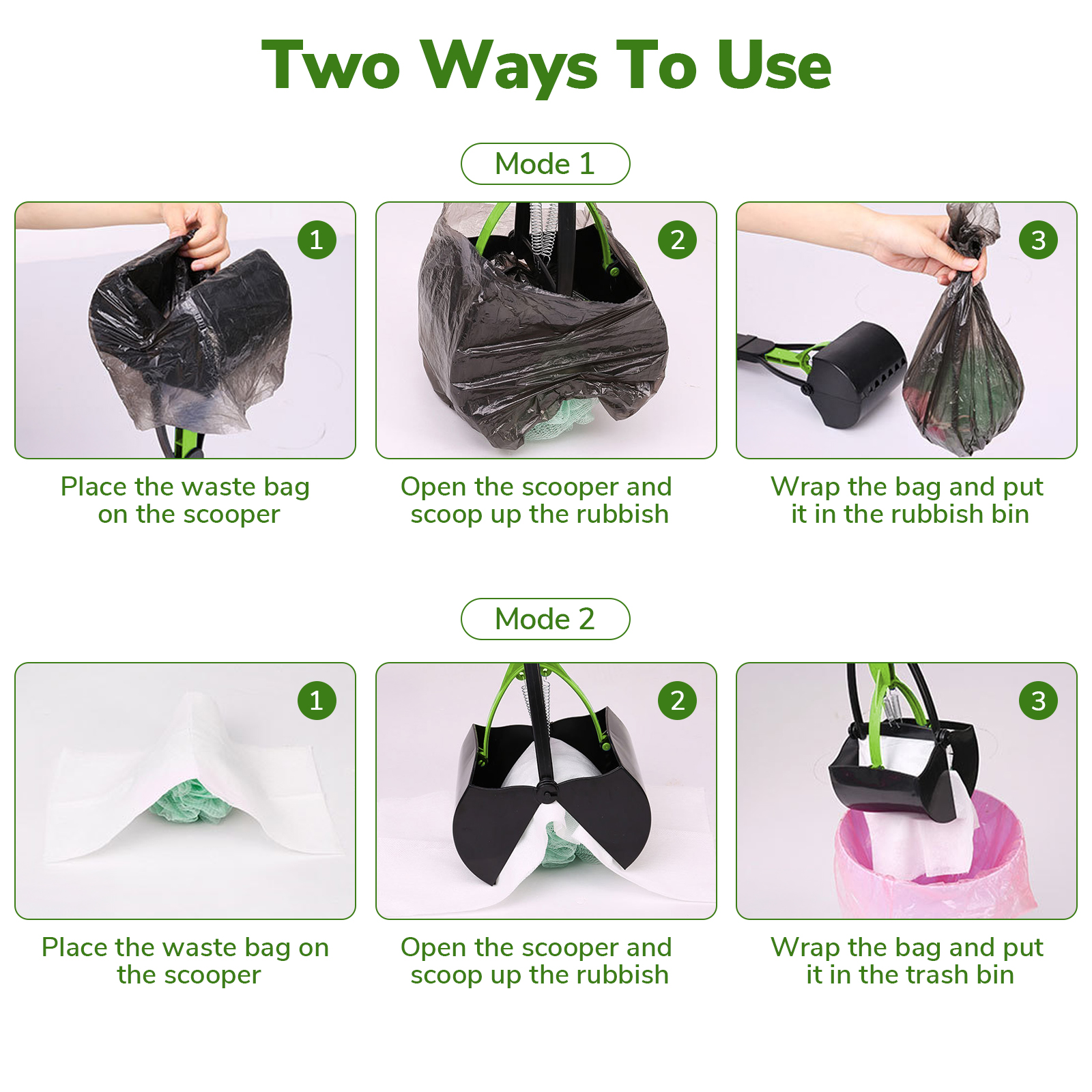 Absoke Folding Pooper Scooper with Long Handle photo 4