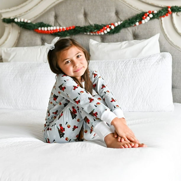 Lola Taylor Enfant en Bas ge Vacances Cheer Enfants 2 Pi ces Pyjama Ensemble Taille 4 Ans Coton