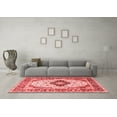 thumbnail image 3 of Ahgly Company Indoor Square Medallion Red Traditional Area Rugs, 6' Square, 3 of 4