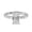 Platinum, variant on Houston Diamond District 1 to 5 Carat Emerald Round Cut LAB GROWN Diamond Halo Engagement Ring (Color E-F Clarity VS1-VS2) Platinum 1 Carat Size: 4