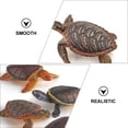 thumbnail image 2 of GOOHOCHY 4 piezas Figuras de tortugas juguetes Tortuga marina realista Modelo de tortuga de animales de plástico pequeños para la bañera de la piscina del juguete, 2 of 7