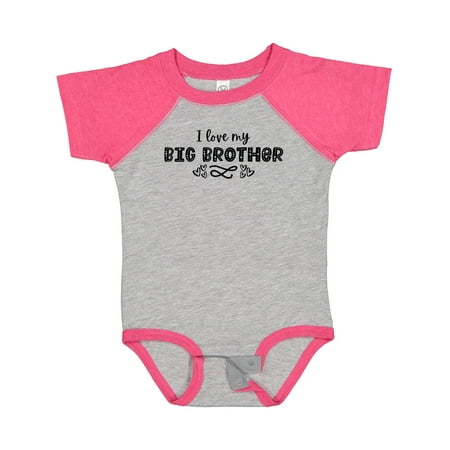 

Inktastic I Love My Big Brother with Hearts Gift Baby Boy or Baby Girl Bodysuit