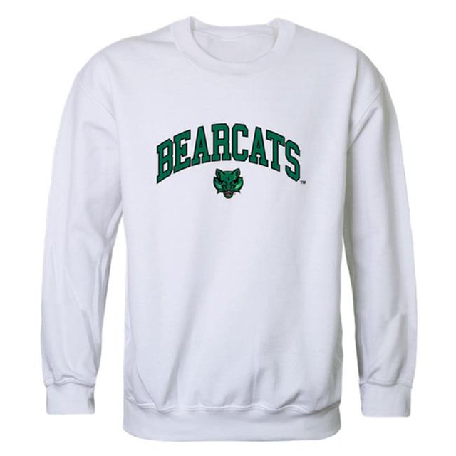 W Republic 541-267-WHT-03 Binghamton Chandail en Molleton Ras du Cou pour Hommes Campus de l'Université, Blanc - Grand