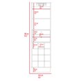 thumbnail image 7 of DUOSONG 12-Bottle 2-Drawer 1-Shelf Black Wengue Bar Cabinet, 7 of 7