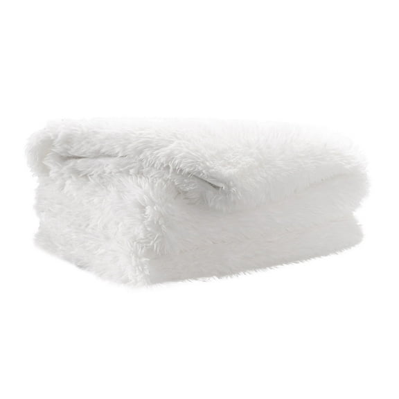 Super Soft Alpaca Blend Throw Blanket White - Warm & Lightweight for Couch, Bed, or Sofa - Cozy Decorative Throw for Living Room, Bedroom, Nursery