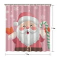 thumbnail image 5 of Shower Curtain for Bathroom Happy Christmas Santa Claus Bathroom Curtain Durable Modern Bath Curtain Hooks Included,72x72Inch, 5 of 5