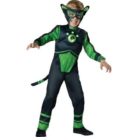 Wild Kratts Green Panther Creature Costume Muscle Chest Boys Child
