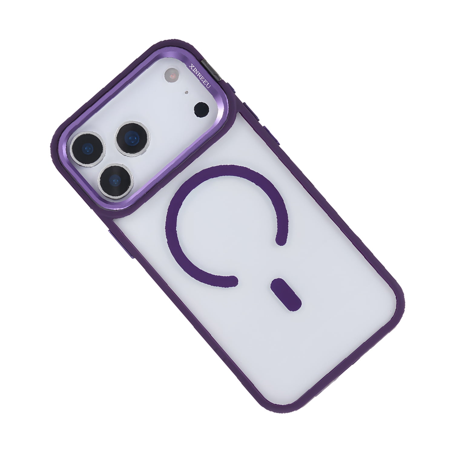 Magsafe Clear Camera Stand Case for iPhone 17 Pro - Purple