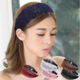 thumbnail image 5 of Diadema de encaje multicolor antideslizante Diademas duras con recorte de cabeza ancha para mujeres y niñas, 5 of 5