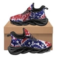thumbnail image 1 of Zapatillas de deporte de verano para mujer, diseño artístico del 4 de julio, informales, cómodas, transpirables, para correr al aire libre, antideslizantes., 1 of 6