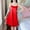 Red, variant on Fazvaoo Sleeveless Nightgowns for Women V-Neck Nightgowns Fashion Summer Casual Plain Nightdress(Black,0)