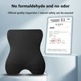 thumbnail image 4 of Summer Savings Violete Car Memory Foam Lumbar Support For Long-term Sedentary Tail Vertebra Decompression Cushion High-end Car Memory Waist Support Lumbar Support Home Cushion, 4 of 9