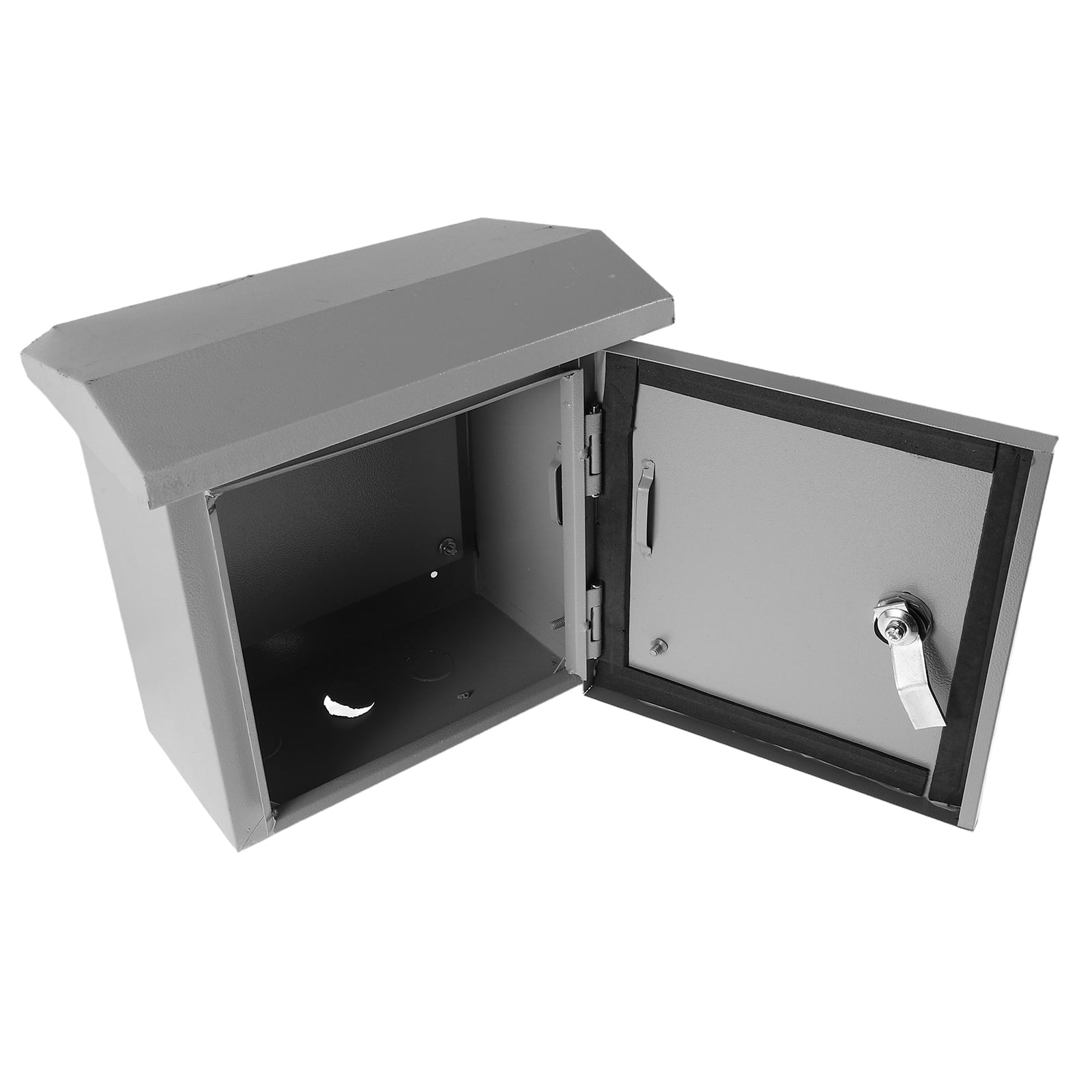 BESTYASH Compact Beige Weatherproof Outdoor Electrical Iron Box Enclosure for Projects and Equipment