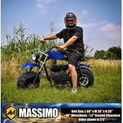 Massimo Minibike MB200S 7.5HP 196cc 4 Stroke, Gas Powered Mini Bike Motorcycle - Blue