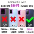 thumbnail image 2 of Galaxy S20 FE Wallet Case,Luxury Leather Phone Cases with Tempered Gl Screen Protector Credit Holder, 2 of 5