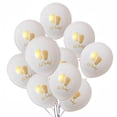 thumbnail image 2 of 10 Uds. Globos de látex estampados Oh Baby de 10 pulgadas pies de bebé, 2 of 4