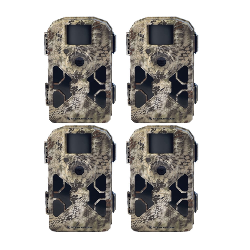 Stealth Cam 2022 G42NG 32MP Trail Camera 4-Pack No-Glow Flash Kryptek Camouflage