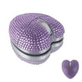 thumbnail image 3 of Dpisuuk Wireless Mouse Bluetooth Cute Bling Crystal Rhinestone Purple Heart Shape Computer Mice with LED Light 2.4GHz & Bluetooth Rechargeable USB Cordless Mouse for Laptop PC Tablet Gift, 3 of 6
