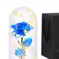thumbnail image 2 of Luz Rosa Rosa eterna artificial en cubierta de vidrio de luz LED Regalos de mamá de flor de lámina luminosa Sywqhk libre de BPA, 2 of 8