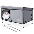 thumbnail image 1 of Caseta para gatos al aire libre TailTastic Elevated con aislamiento impermeable, 1 of 6