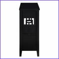 thumbnail image 2 of 36'' Solid Pine Wood Coffee Table with 4 Drawers & Shelf - Retro Style, Spacious Storage for Entry/Bedroom (Black), 2 of 19