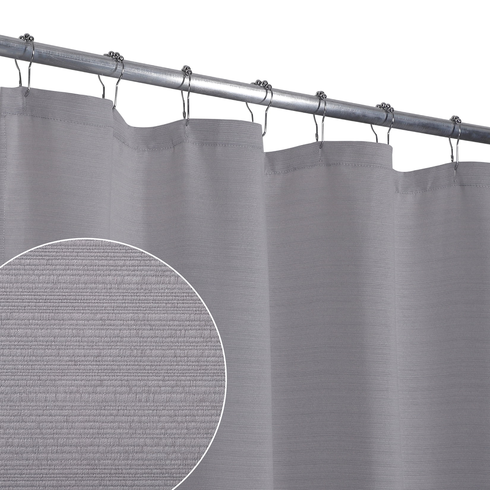GlowSol Extra Long Fabric Shower Curtain 84 Inches Length Farmhouse GlowSol Extra Long Fabric Shower Curtain 84 Inches Length Farmhouse