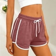 thumbnail image 1 of LVHAOGJOB Womens Shorts Running Elastic Waist Solid Athletic with Pockets Short Pants for Ladies Workout, 1 of 6
