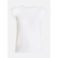 thumbnail image 6 of Scenario Women's Sweater with Flutter Sleeves, Lightweight, Sizes XXS-XXXL, 6 of 6