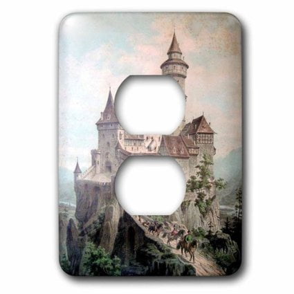 3dRose lsp/_203974/_6Print Of Champagne Ad By Alphonse Mucha 2 Plug Outlet Cover