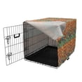 thumbnail image 3 of Abstract Dog Crate Cover, Triangle Formed Fractal Geometric with Aztec Culture Effects Western Print, Easy to Use Pet Kennel Cover for Medium Large Dogs, 35" x 23" x 27", Multicolor, by Ambesonne, 3 of 6