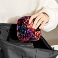 thumbnail image 6 of Petal Flower Sanitary Napkin Purse Storage Bag Zipper Pouch School Supplies Small Treat Pouch 4.7x6.6x6.6 in Made of Velvet, Sponge, 6 of 6