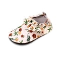 thumbnail image 4 of Djtdsds Toddler Kids Floral Water Shoes Non Slip Swim Socks for Beach Pool Color:Beige,Size:6-7 Years, 4 of 5