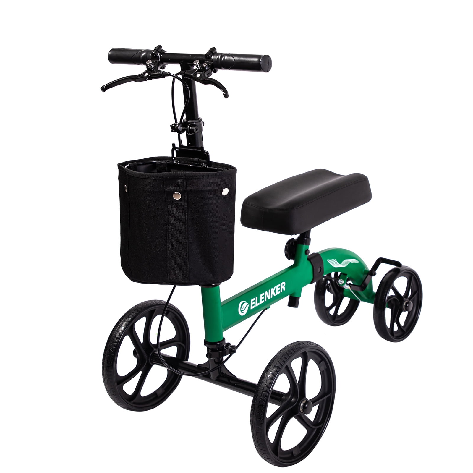 ELENKER Knee Scooter, Steerable Knee Walker Medical Crutch Alternative