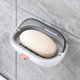 thumbnail image 3 of Jabonera gris con tapa Jabonera montada en la pared para ducha Jabonera de viaje portátil Caja de almacenamiento de jabonera de plástico para baño Viajes Camping (13 * 9 * 7,5 cm), 3 of 5