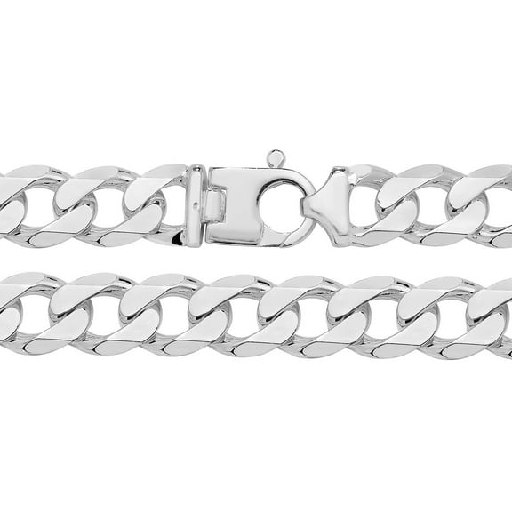 925 Sterling Silver Men Bracelet - 8.7 inch*17mm, 91 Grams