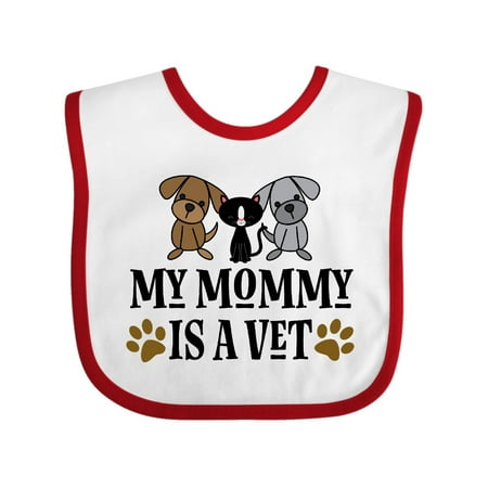

Inktastic Veterinarian Mommy is a Vet Gift Baby Boy or Baby Girl Bib